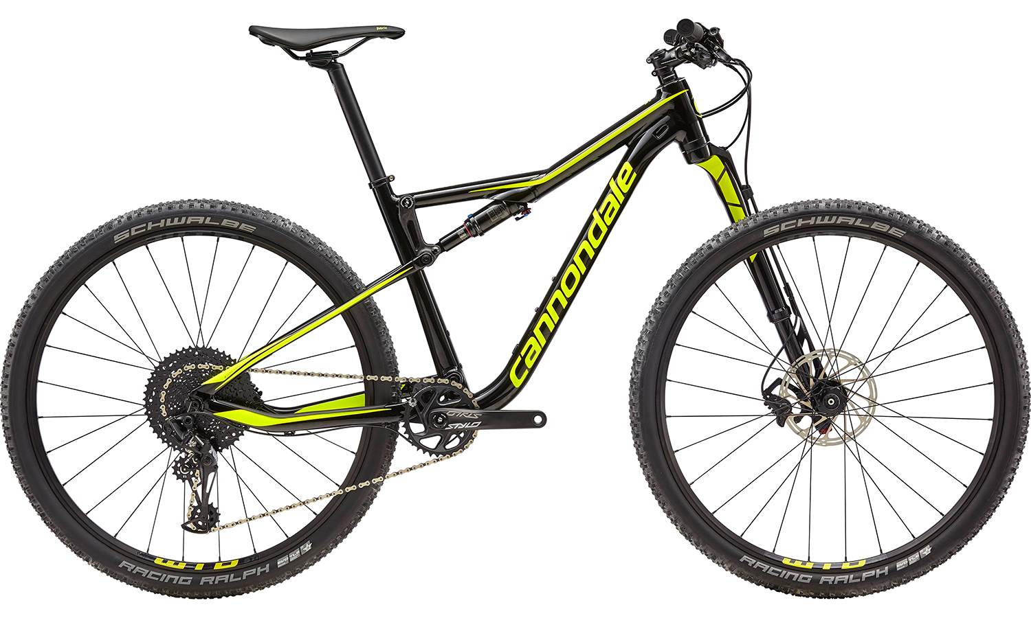 Фотография Велосипед 29" Cannondale SCALPEL SI 5 (2019) 2019 Черно-салатовый